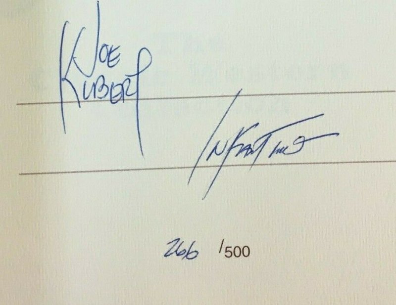 JESSE JAMES HC BOOK SIGNED BY J. KUBERT & C. INFANTINO  Fisherman Collection