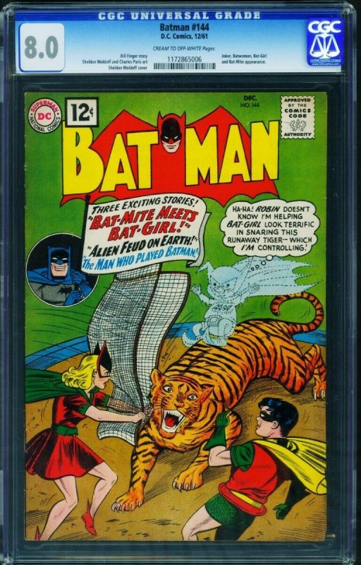 Batman #144 CGC 8.0 Joker 1961-DC-Bat-Girl issue-1172865006