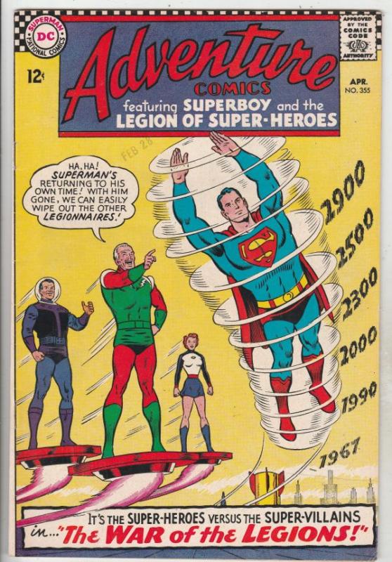 Adventure Comics #355 (Apr-67) NM- High-Grade The Adult Legion of Super-Heroe...