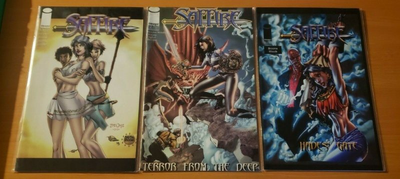 Saffire 1-3 Complete Set Run! ~ NEAR MINT NM ~ 2000 Image Comics