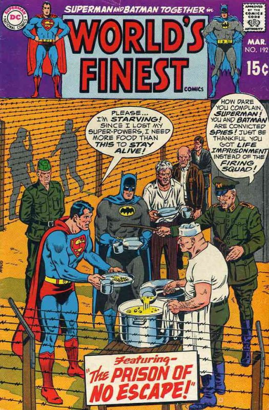 World's Finest Comics #192 VG ; DC | low grade comic Batman Superman 1970 Prison