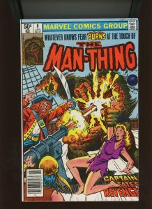 (1981) Man-Thing #8: BRONZE AGE! RED SAILS, BURNING! (9.0/9.2)