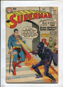 SUPERMAN #124 (2.5) THE BLACK KNIGHTS SUPER SWORD! 1958