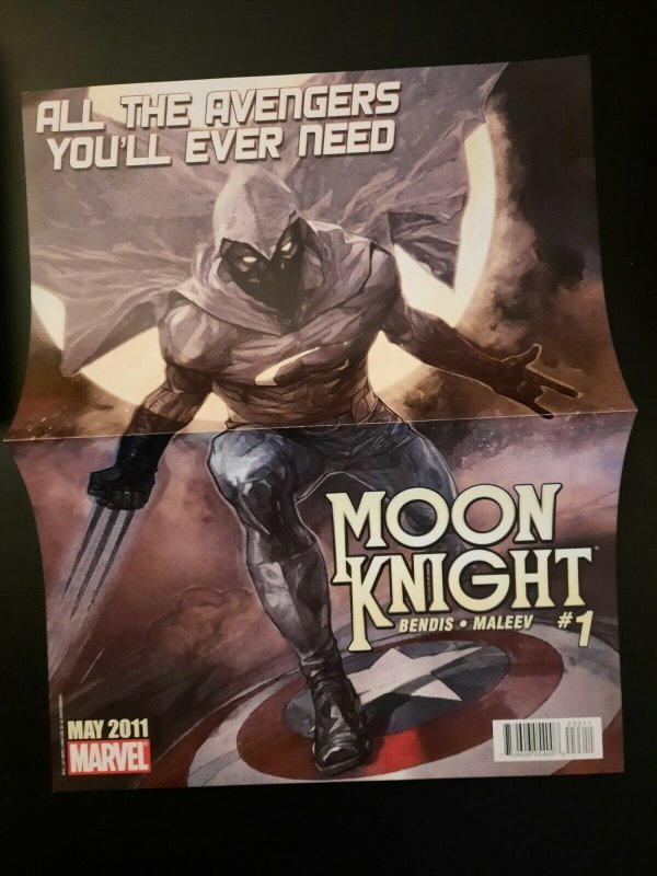 MOON KNIGHT/UNCANNY X-FORCE Marvel PROMO Poster 2011 10 X 13 1/2 Disney+ 