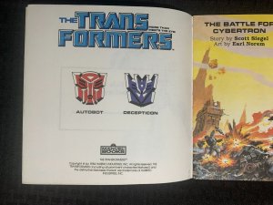 1984 THE TRANSFORMERS Battle for Cybertron VG+ 4.5 Marvel / Hasbro Storybook