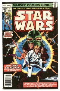 Star Wars #1 1977 - Second print Marvel Key Issue bronze-age