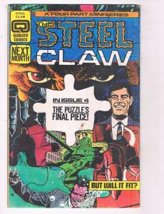 Steel Claw #3 GD/VG Quality Comics Drown Randell Drown Comic Book DE7