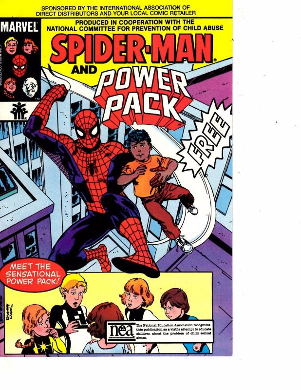 Lot Of 2 Marvel Comic Books Spider-Man & Power Pack and Spider-Man #2  ON6