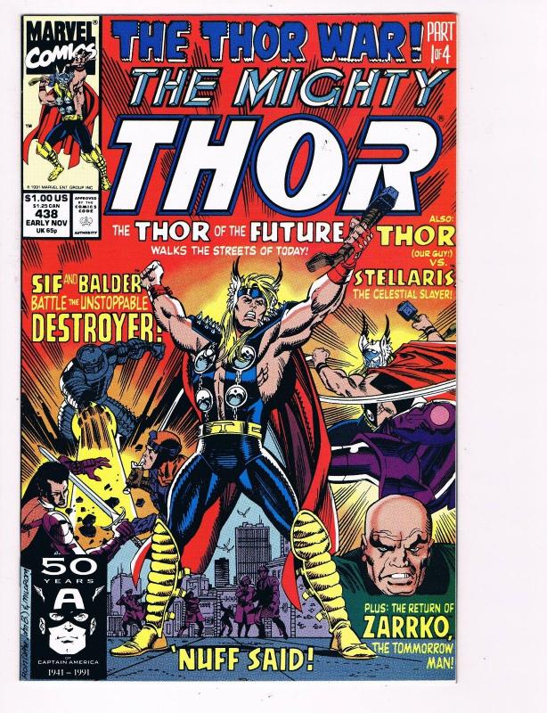 The Mighty Thor # 438 Marvel Comic Books Hi-Res Scan Modern Age Awesome Issue S7