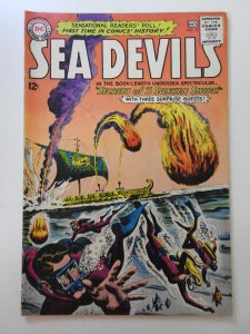 Sea Devils #13 (1963) Secrets of 3 Sunken Ships! Sharp VG+ Condition!
