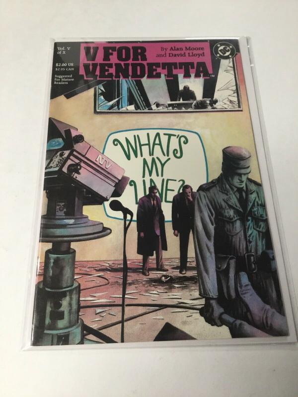 V For Vendetta 5 Nm Near Mint DC Comics