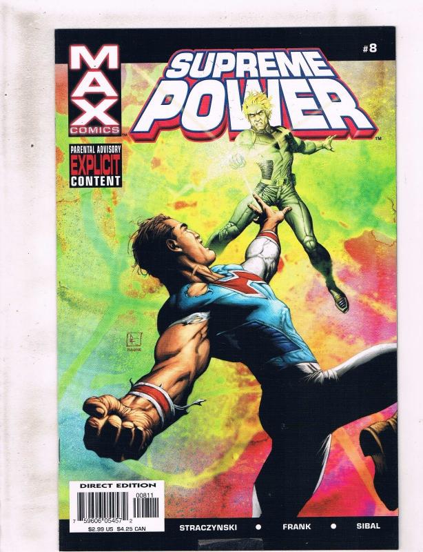 Lot Of 9 Supreme Power Marvel MAX Comic Books # 8 9 11 12 13 16 17 18 N-Hawk RC6