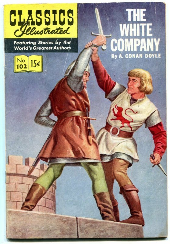 Classics Illustrated  #102 HRN 101-The White Company-ARTHUR CONAN DOYLE-vg