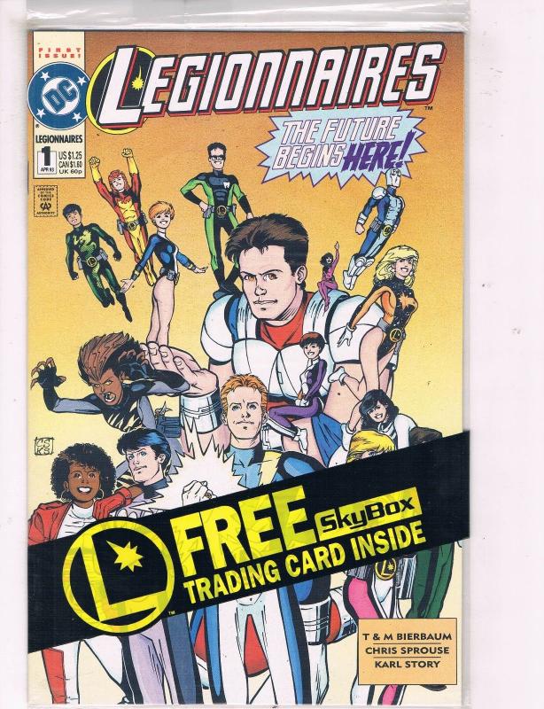 Legionnaires #1 NM DC Comics Sealed Bag Comic Book JLA Apr 1993 DE41 AD18