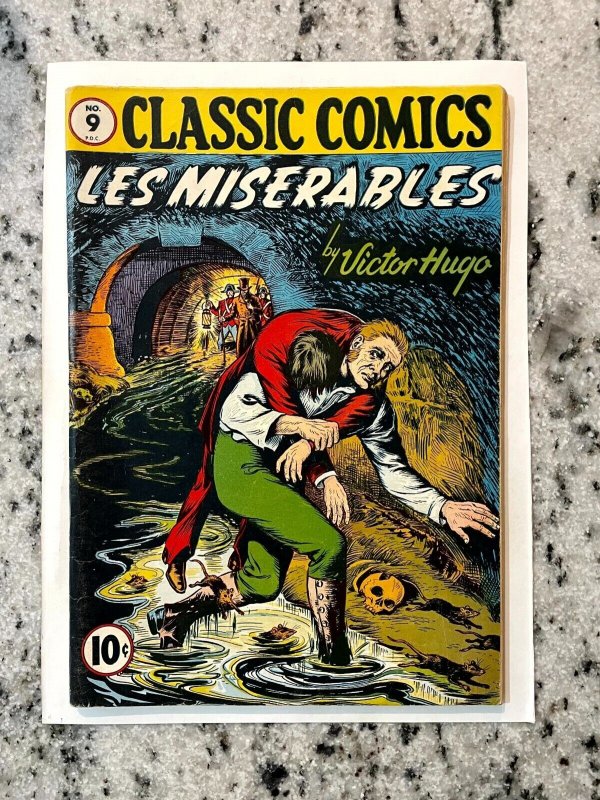 Classic Comics # 9 VF/NM March 1943 Gilberton Comic Book 1st Print V Hugo 1 J832