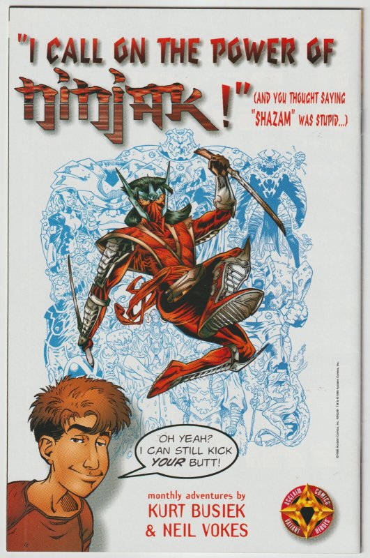 X-O Manowar #1 (Oct 1996, Valiant), VG-FN condition (5.0), Rand Banion dies