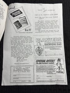 1978 PEANUT PALS PAPERS Fanzine Vol. 1 #1 VG 4.0 Planters Peanuts Memorabilia