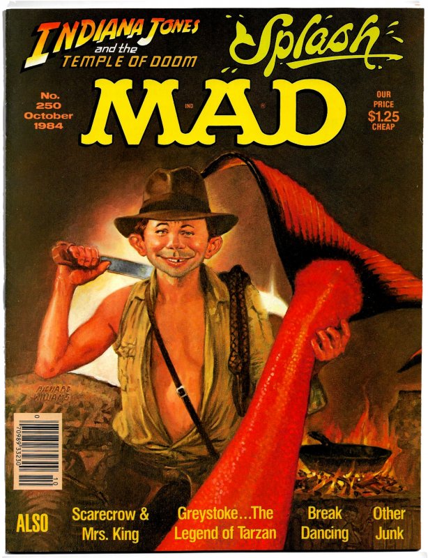 MAD Magazine #250 (Oct1984) 8.0 VF  'Inbanana Jones & Temple of Goons�...