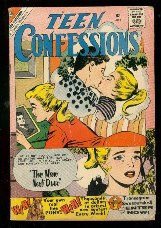 TEEN CONFESSIONS #6 1960-CHARLTON ROMANCE-10 CENT ISSUE G/VG