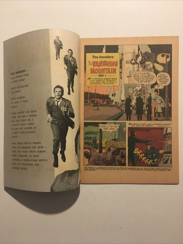 The Invaders #1 Photo Cover Dan Spiegle Gold Key 1967 Silver Age