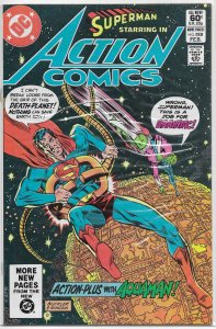 Action Comics   vol. 1   #528 VG Aquaman by Saviuk, Wolfman/Swan, Brainiac