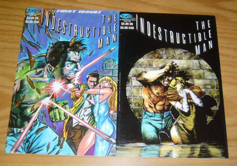 Indestructible Man #1-2 VF complete series based on screenplay - kaso comics set