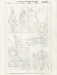 Daredevil Pencil Page Prelim - Babe Hero VS Matt - Art by Joe Quesada