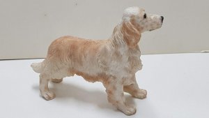 Figura de perro resina: Cocker Spaniel de 8.5x11 cm