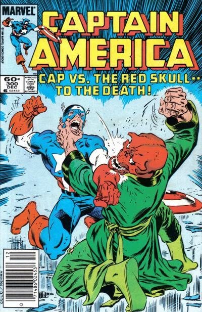 Captain America (1st Series) #300 (Newsstand) FN ; Marvel | J.M. DeMatteis Red S