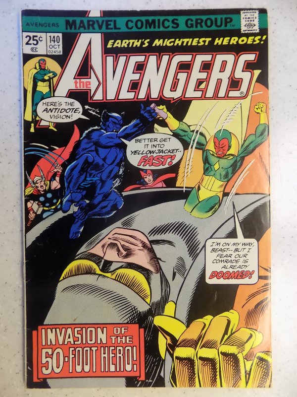 AVENGERS # 140 MARVEL THOR IRON MAN CAPTAIN AMERICA ACTION