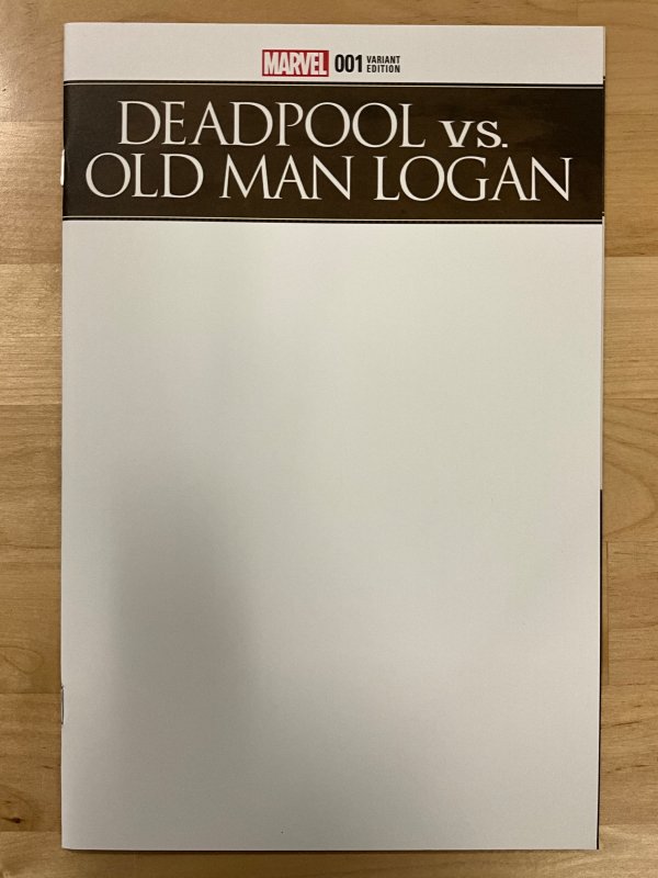 Deadpool Vs. Old Man Logan #1 Blank Cover