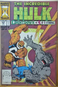 The Incredible Hulk #365 (1990) Thing vs Hulk !