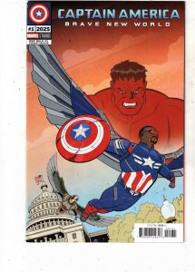 Red Hulk #1E Falcon Captain America Brave New World Variant 2025 NM- High-Grade