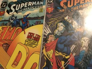 SUPERMAN MAN OF STEEL #30 & 30 regular: DC 2/94 NM; LOBO Polybag edition, sealed