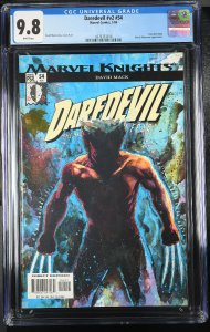 DAREDEVIL #54 CGC 9.8 2004-Wolverine cover- COMIC BOOK 4376333016