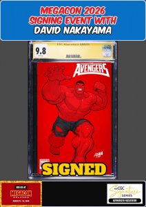 AVENGERS #35 CGC SS 9.8 DAVID NAKAYAMA SIGNED MEGACON PRESALE