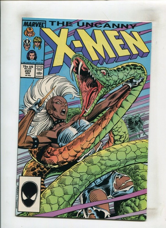 UNCANNY X-MEN #223 (9.2 OB) OMENS & PORTENTS!! 1987