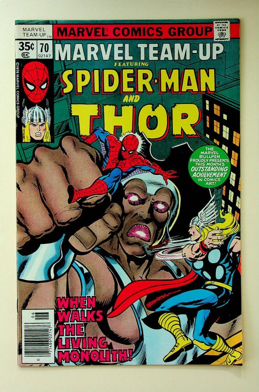 Marvel Team-Up #70 Spider-Man and Thor (Jun 1978, Marvel) - Very Fine