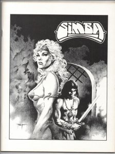 SIMBA #1, NM, magazine Signed Clifford Bird, 1976, Stephen Fabian, Rare