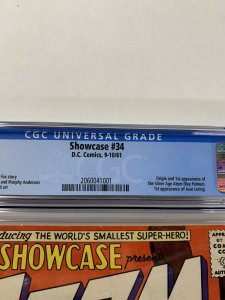 Showcase 34 Cgc 5.0 Ow/w Pages 1st Silver Age Atom Dc Comics