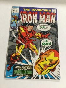 Iron Man 21 Vf Very Fine 8.0 Marvel
