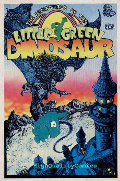 LITTLE GREEN DINOSAUR #1, FN to FN+, Underground, Last Gasp, 1st, 1972