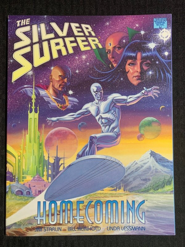 1991 THE SILVER SURFER HOMECOMING by Jim Starlin SC VF 8.0 Marvel 1st Printing