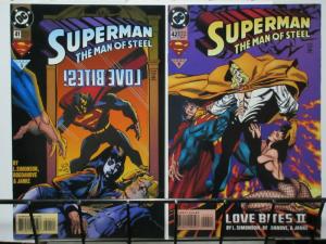 SUPERMAN MAN OF STEEL (1991) 41-42  LOVE BITES! 