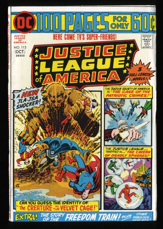 Justice League Of America #113 VF 8.0 DC Comics