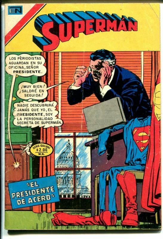 Superman #1-18 1976-Mexican issue-3 3/4 X 5 1/2-US Capitol Building-G/VG