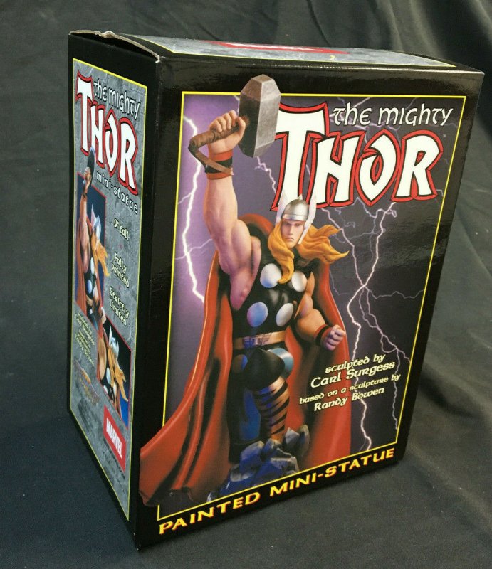 THOR PAINTED MINI STATUE BY BOWEN DESIGNS MIB 5199/5500