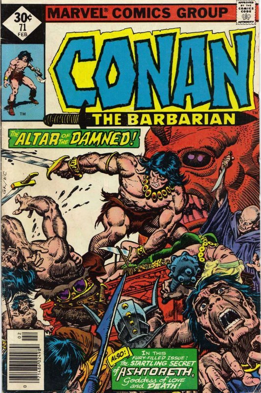 Conan the Barbarian #71A VG ; Marvel | low grade comic Whitman Edition