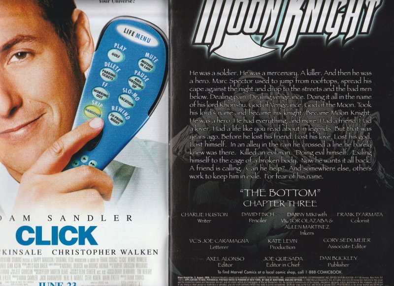 Autographed Moon Knight #3 (2006)  TaskMaster ! (No C.O.A.)