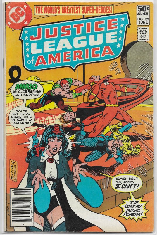 Justice League of America   vol. 1   #191 GD/VG Conway/Buckler, Zatanna